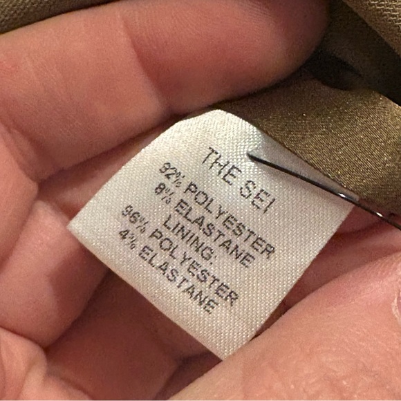 The Sei NWT Ruched Mini Skirt in Shiitake / Khaki / Camel Sz 2 XS - Picture 9 of 9